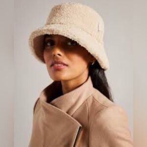 Ted Baker Cream Textured Bucket Hat